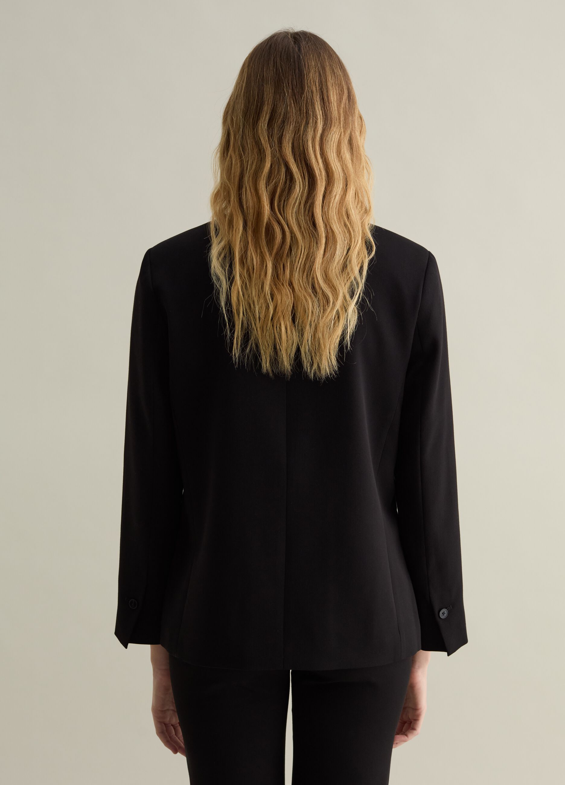 Blazer doppiopetto tinta unita