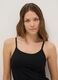 Black vest top with thin straps regular fit_1