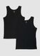 2-pack of black vests in pure extra-fine cotton_4