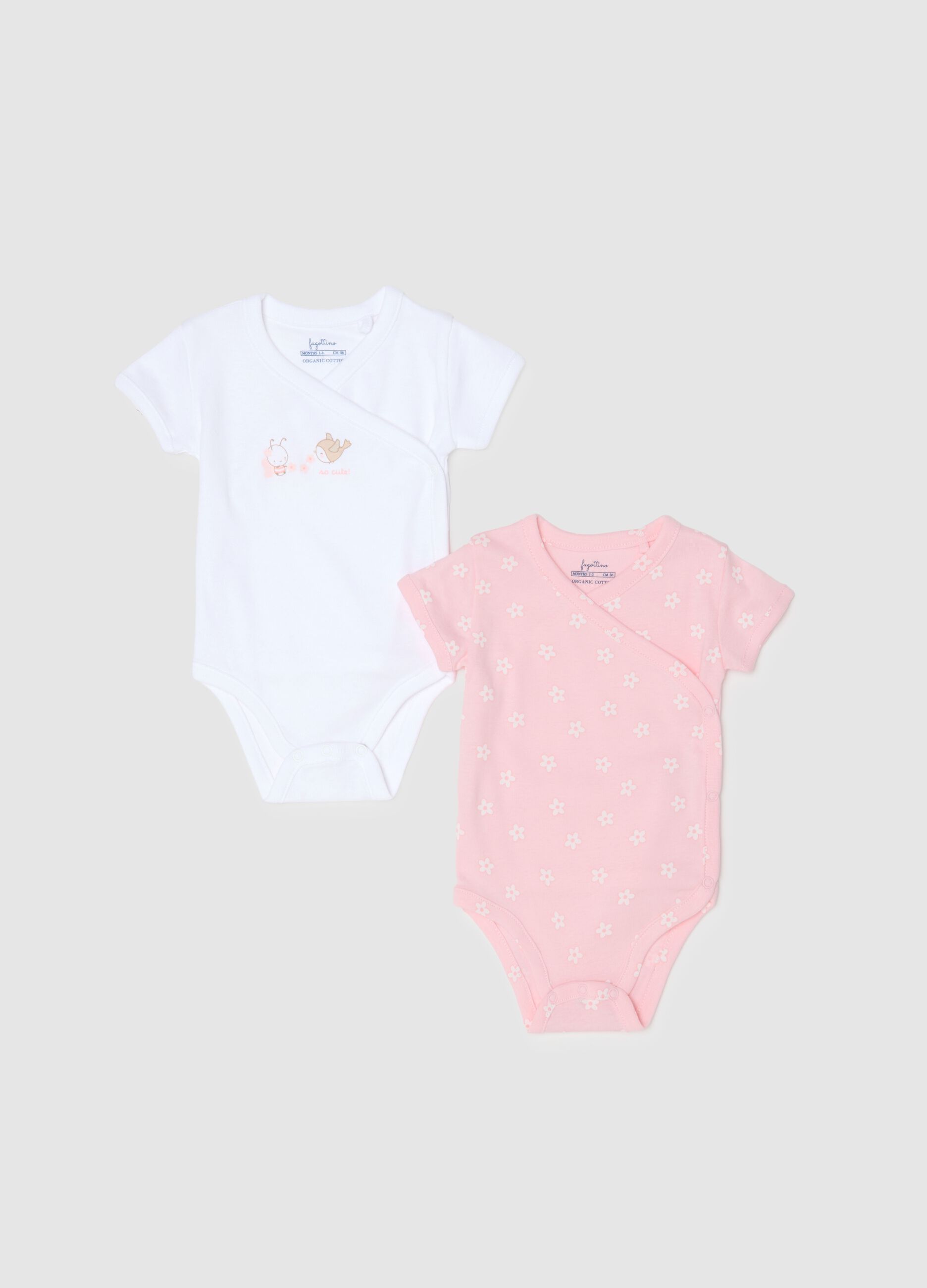 Multicolor Cotton Bodysuit Set for Newborn Girls