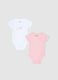 Multicolor Cotton Bodysuit Set for Newborn Girls_0
