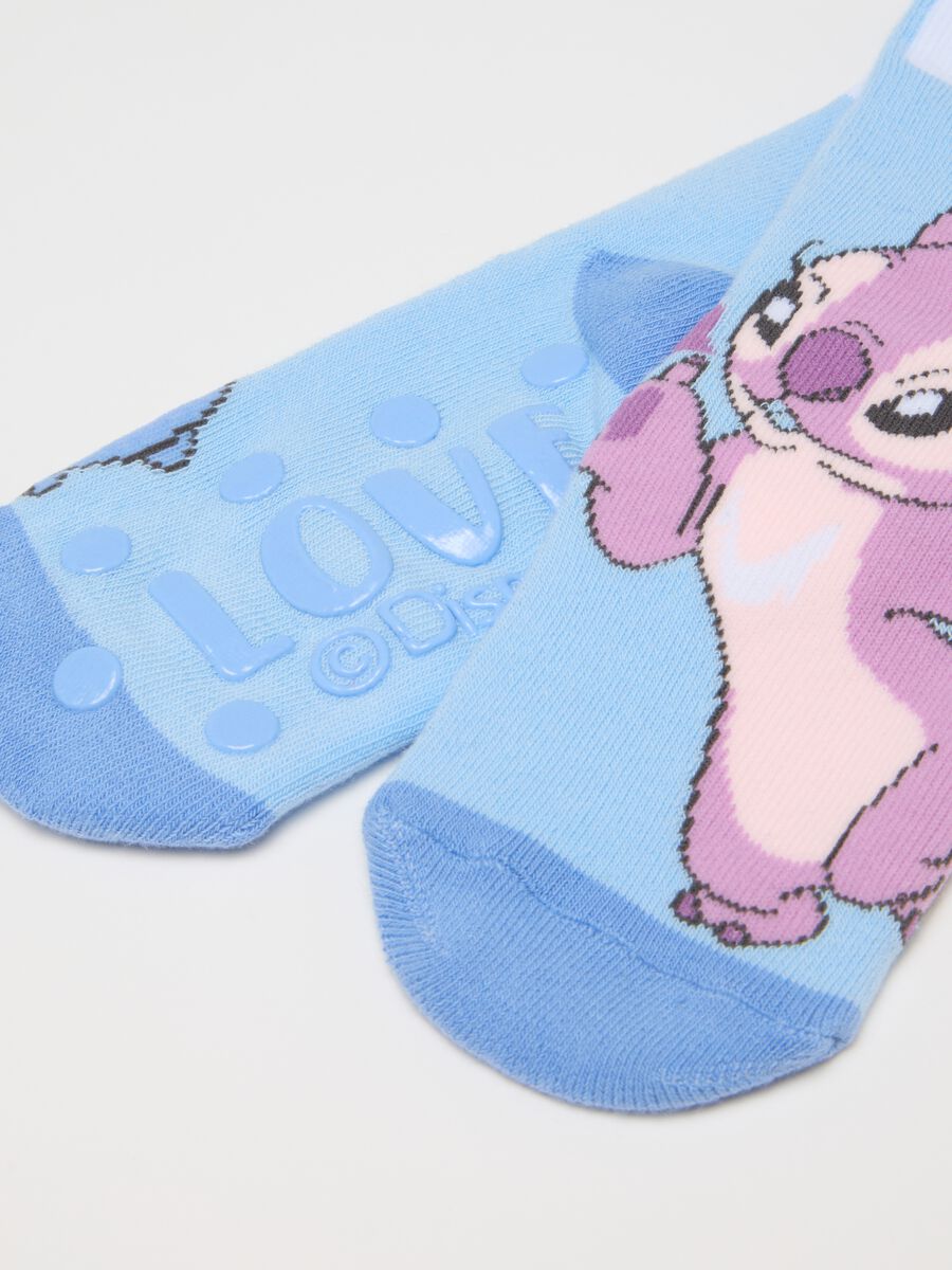 Girls' Non-Slip Multicolour Cotton Blend Socks_0