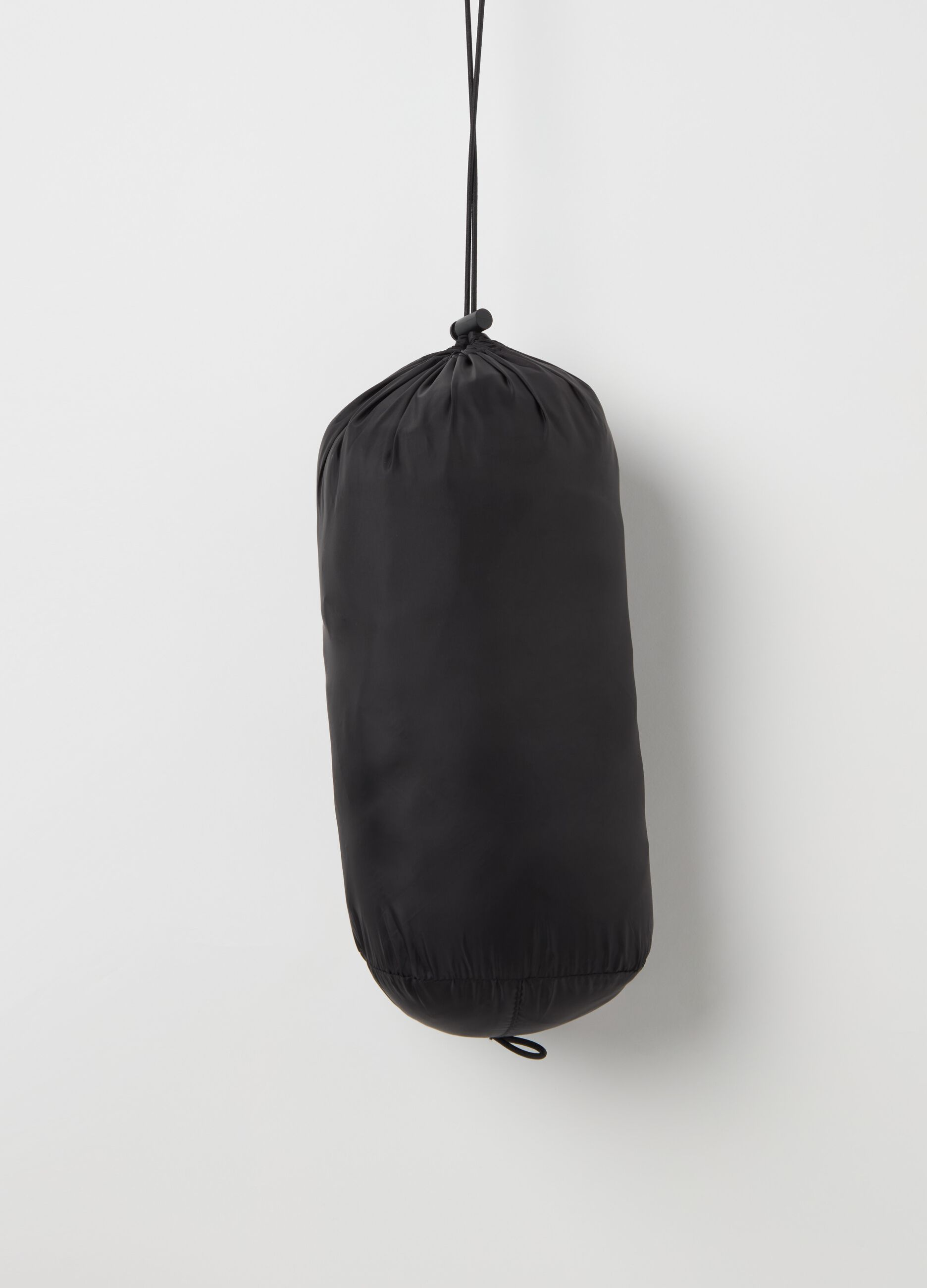 Piumino corto ultralight con cappuccio e zip