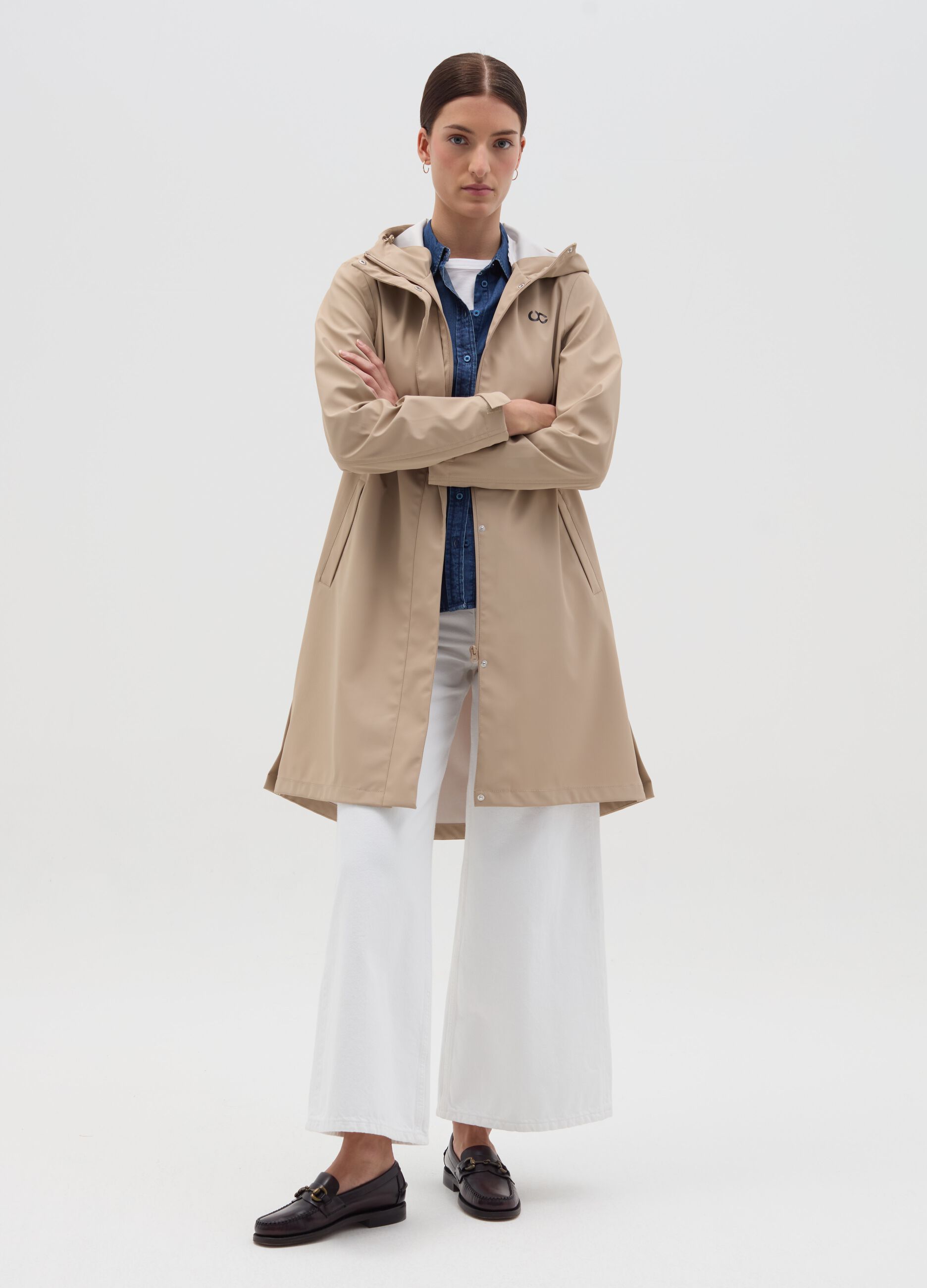 Parka lungo con cappuccio