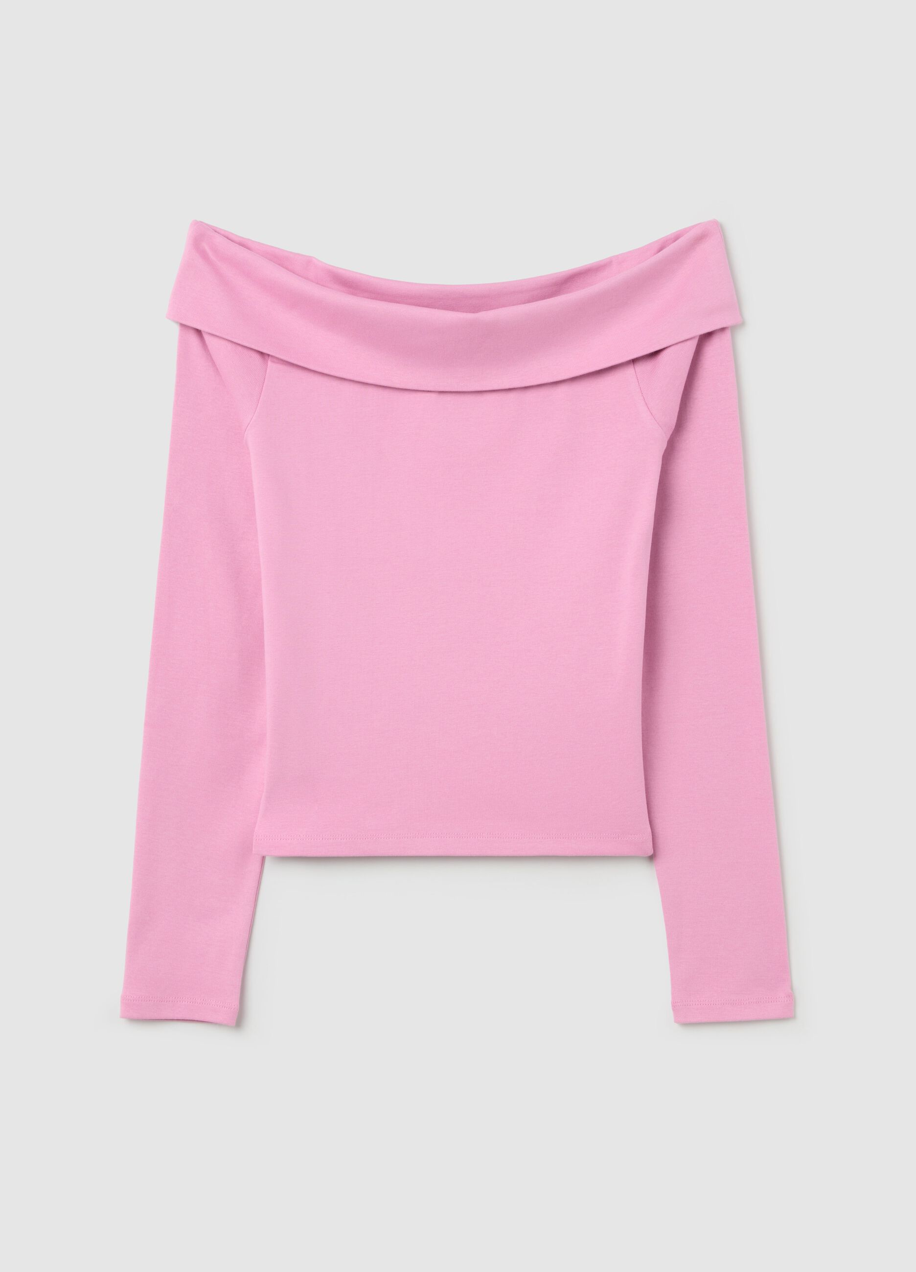 T-shirt con spalle scoperte