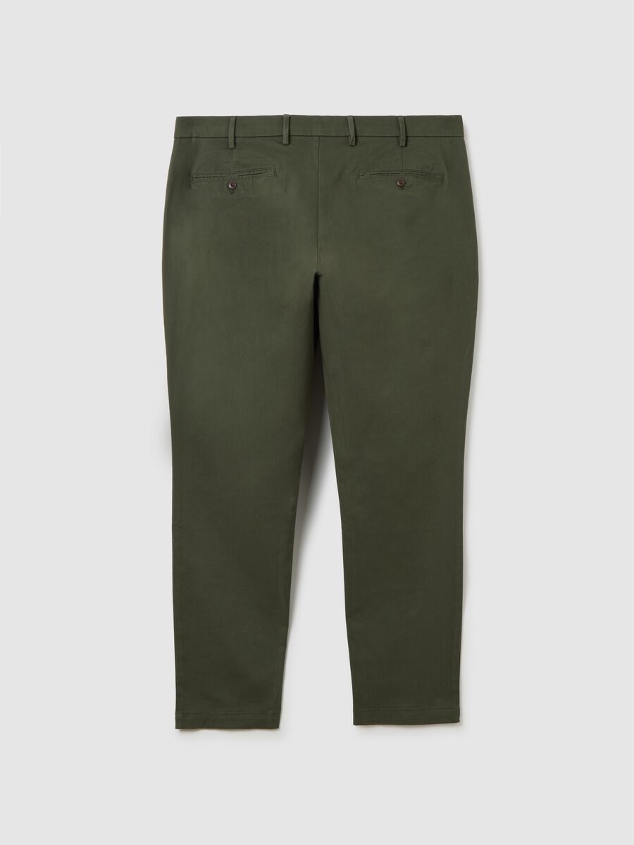 Slim fit, stretch cotton trousers_2