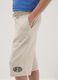 Beige organic cotton Bermuda shorts with elasticated waist_2