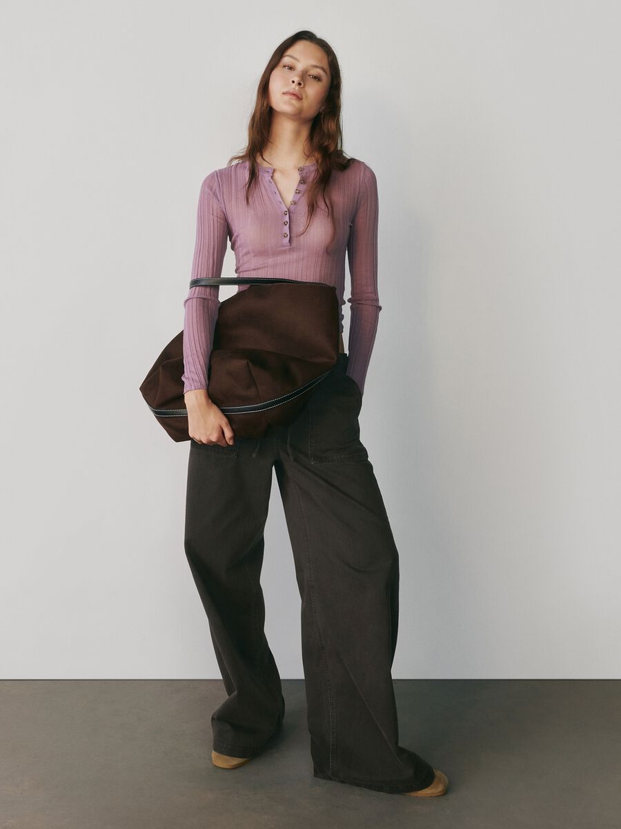 Maglione viola in misto acrilico_0