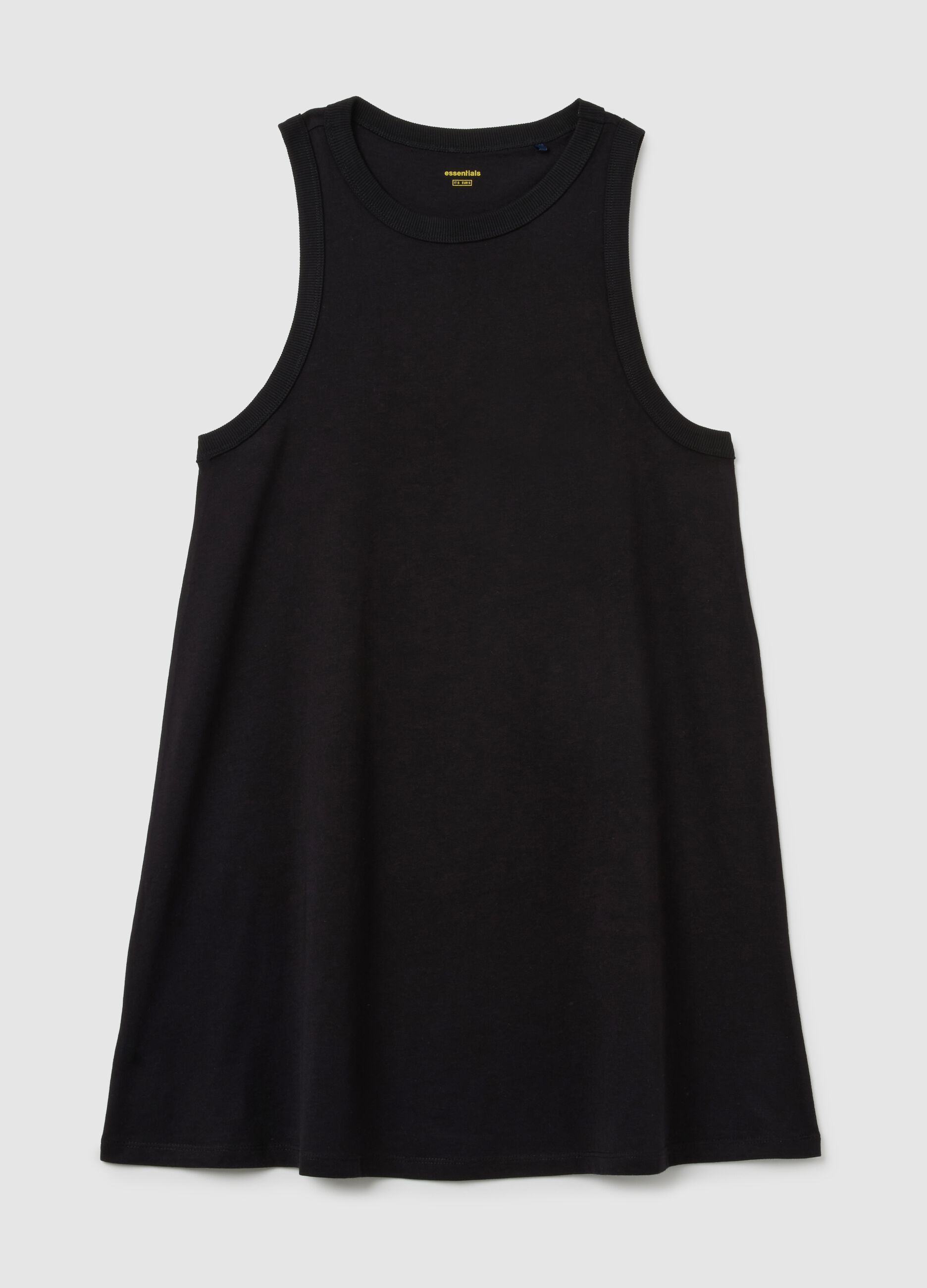 Abito da donna in puro cotone nero