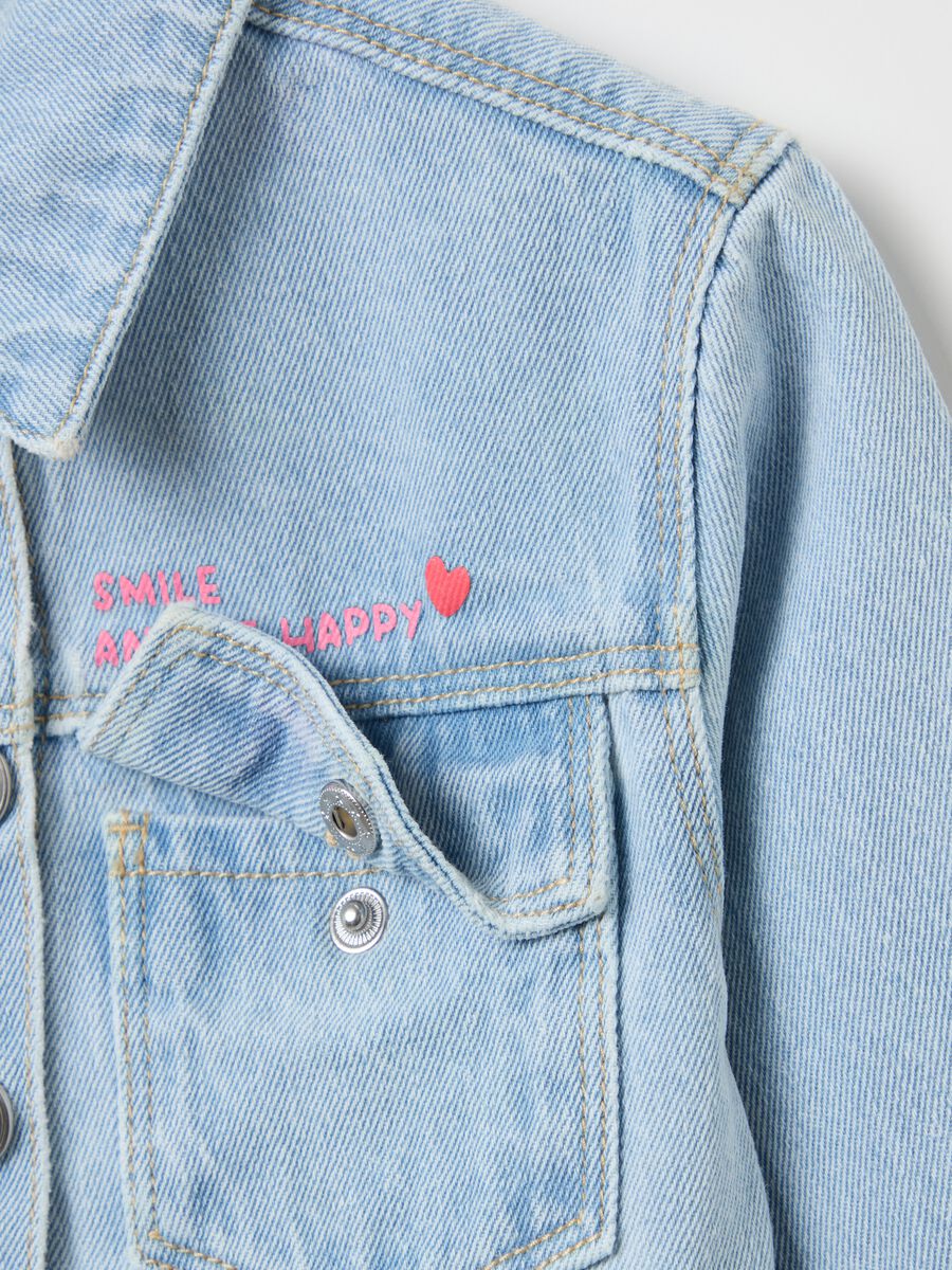 Denim jacket with Minnie Mouse print_2