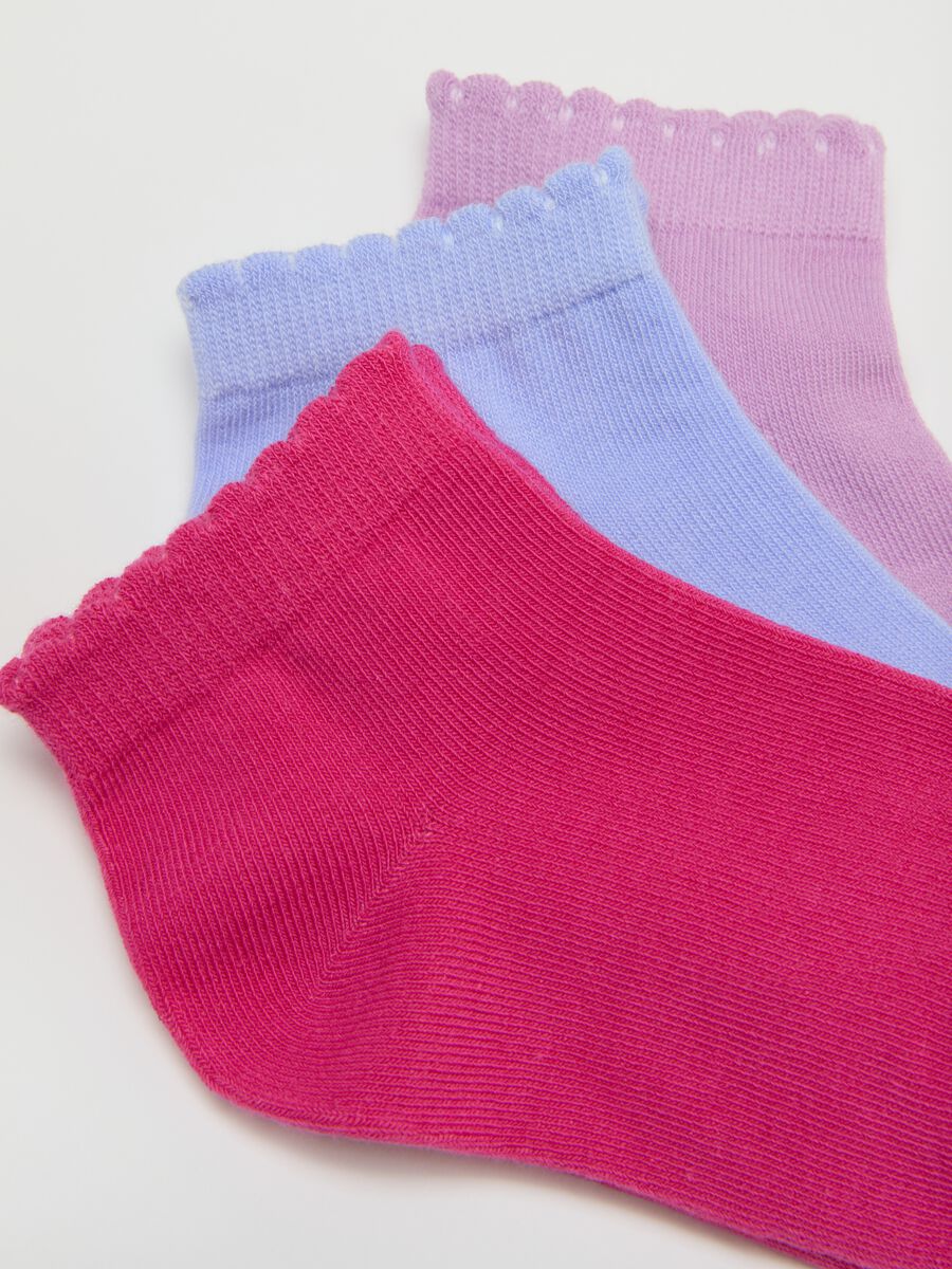 Girls' Multicolour Short Cotton Socks Multipack_1