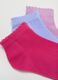 Girls' Multicolour Short Cotton Socks Multipack_1