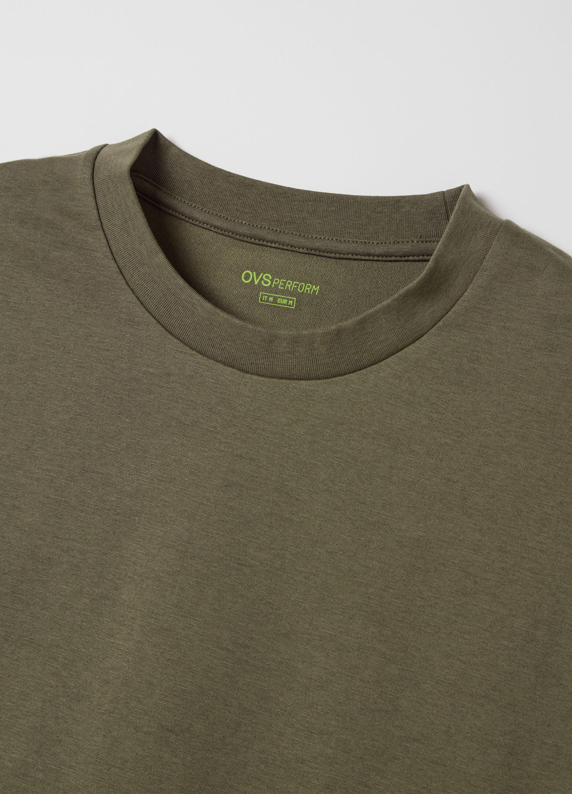 Men's Green Cotton Blend Relaxed Fit Tank Top