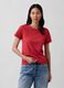 Red Crew Neck T-shirt in Pure Cotton Regular Fit_0