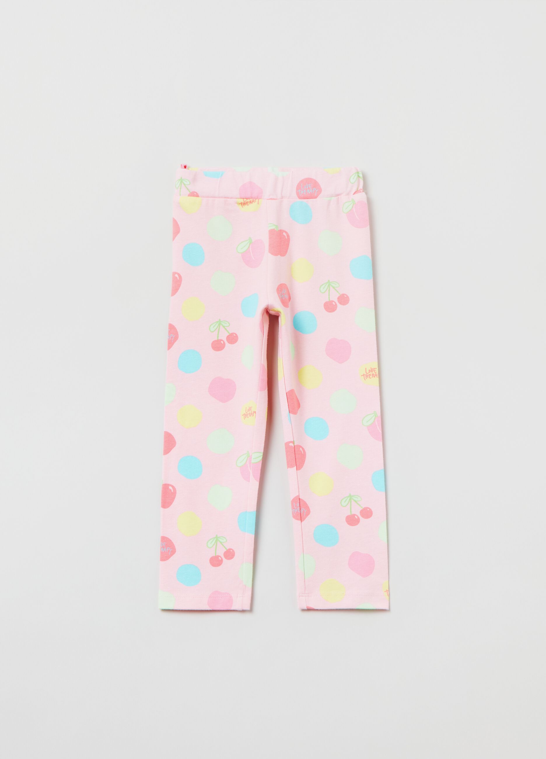 Leggings a tre quarti stampa Love Therapy_0