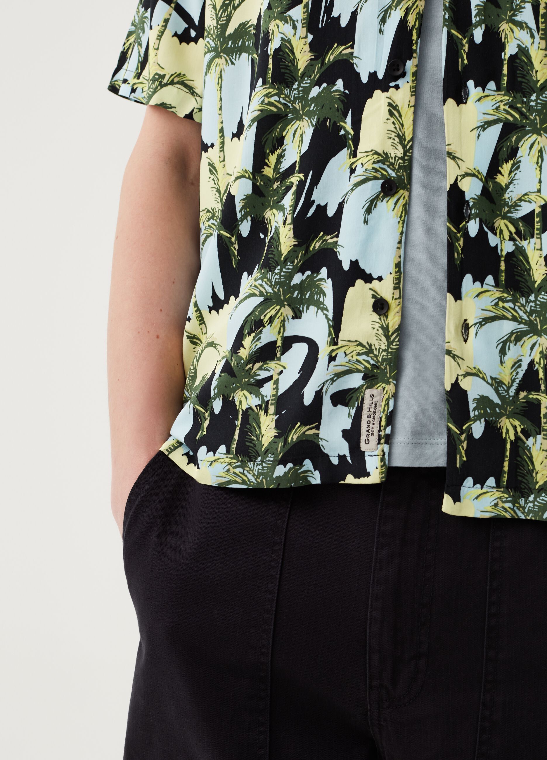 Camicia oversize in viscosa sostenibile Grand&Hills_3
