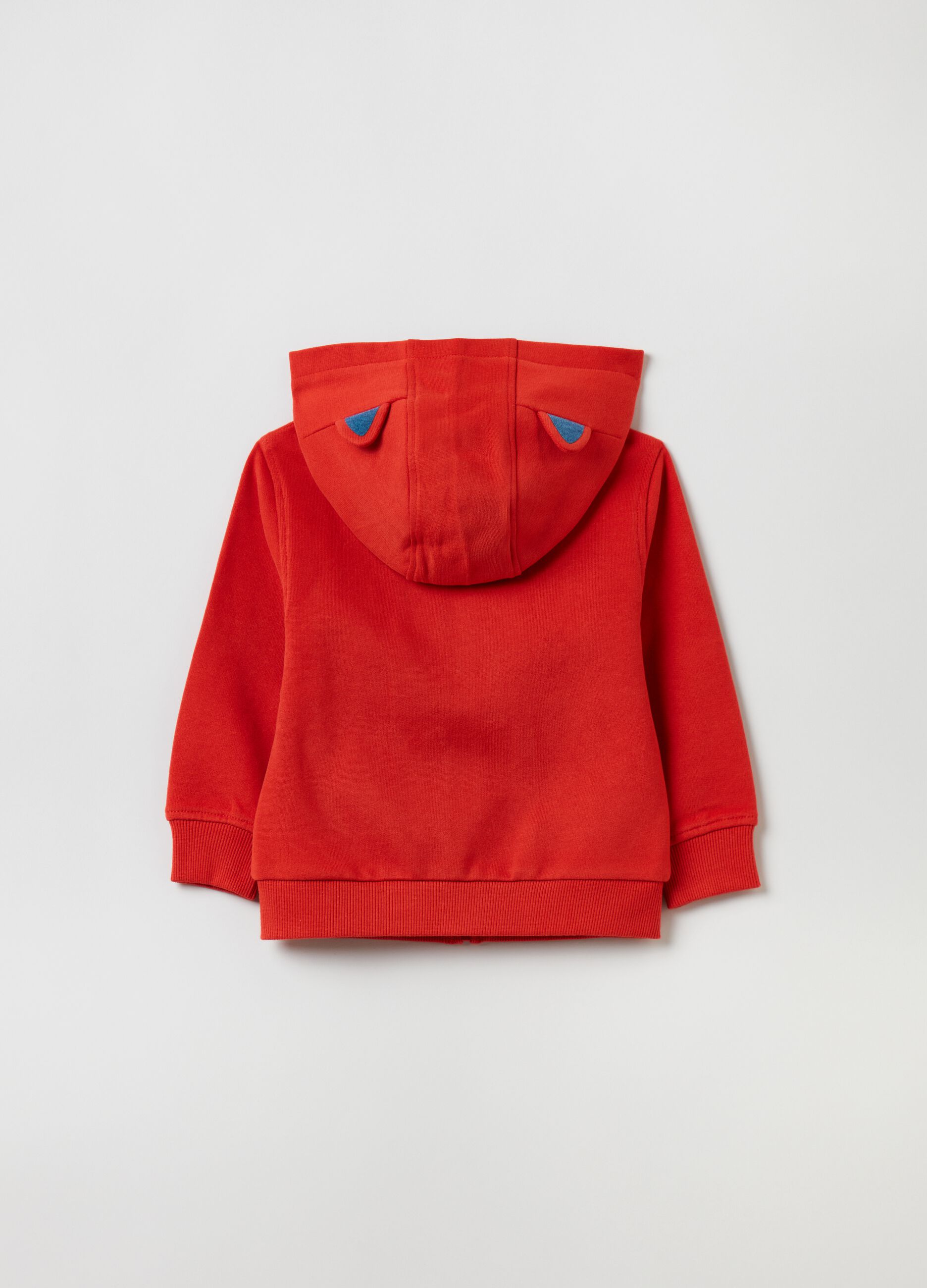 Full-zip in French Terry con cappuccio_1