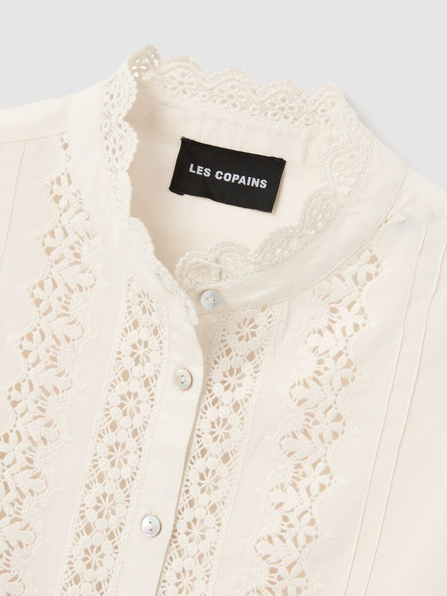 Beige regular fit pure cotton shirt_5