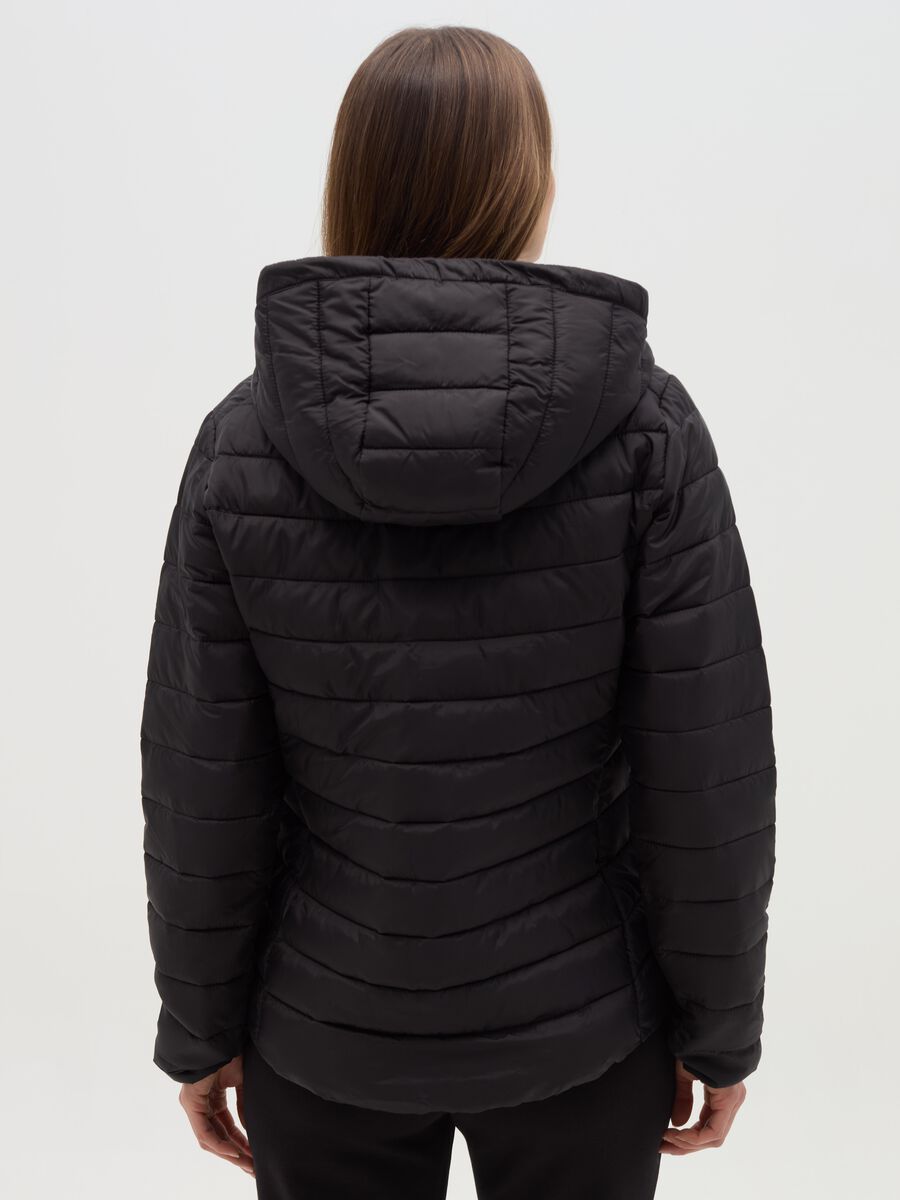 Ultralight short down jacket with hood and zip_2