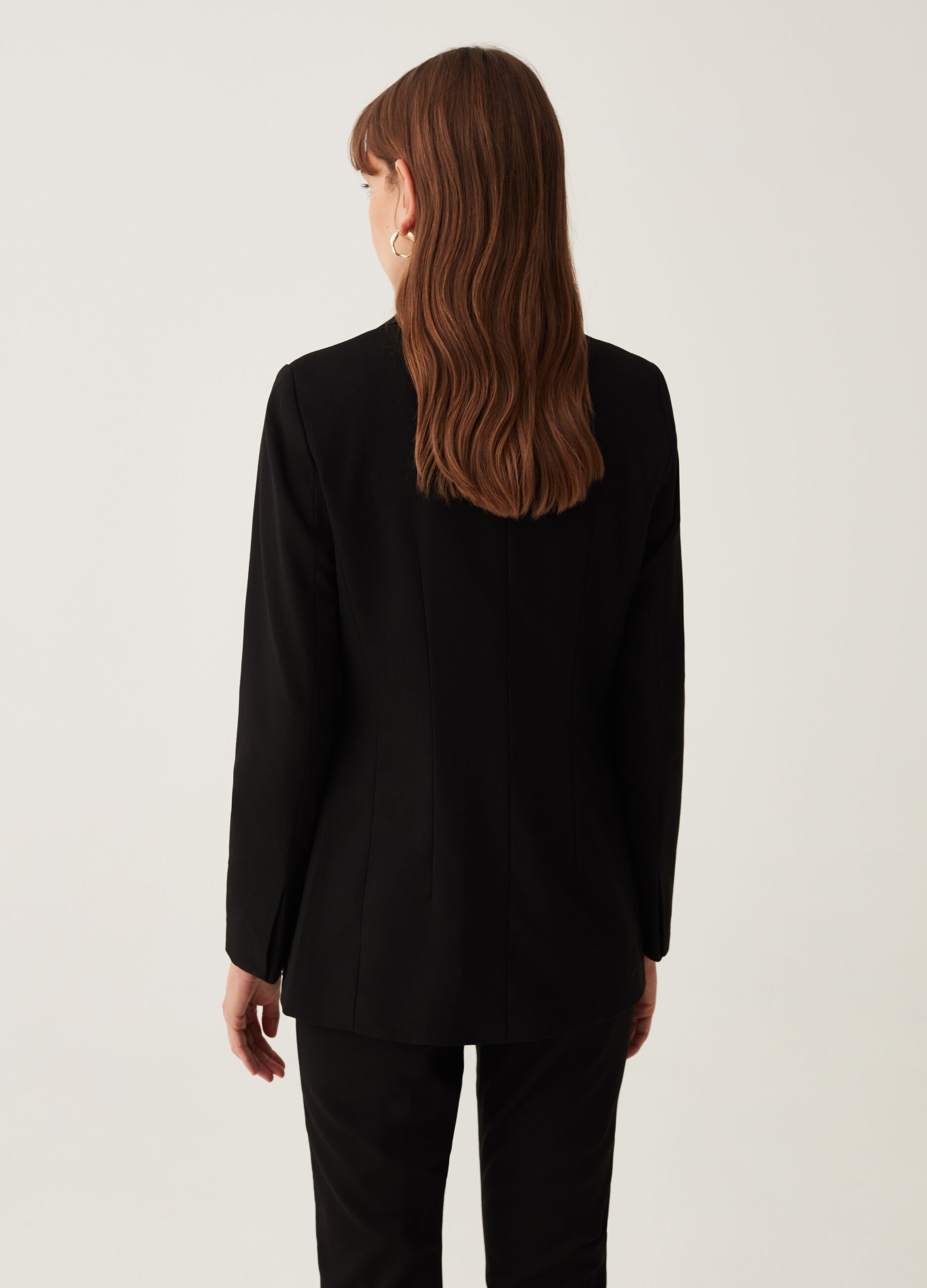 Blazer monopetto tinta unita_2
