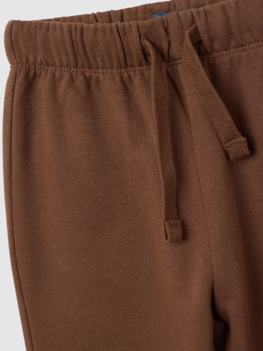 Boys' Brown Pure Cotton Jogger_3