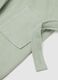 Accappatoio da neonato in puro cotone verde_2