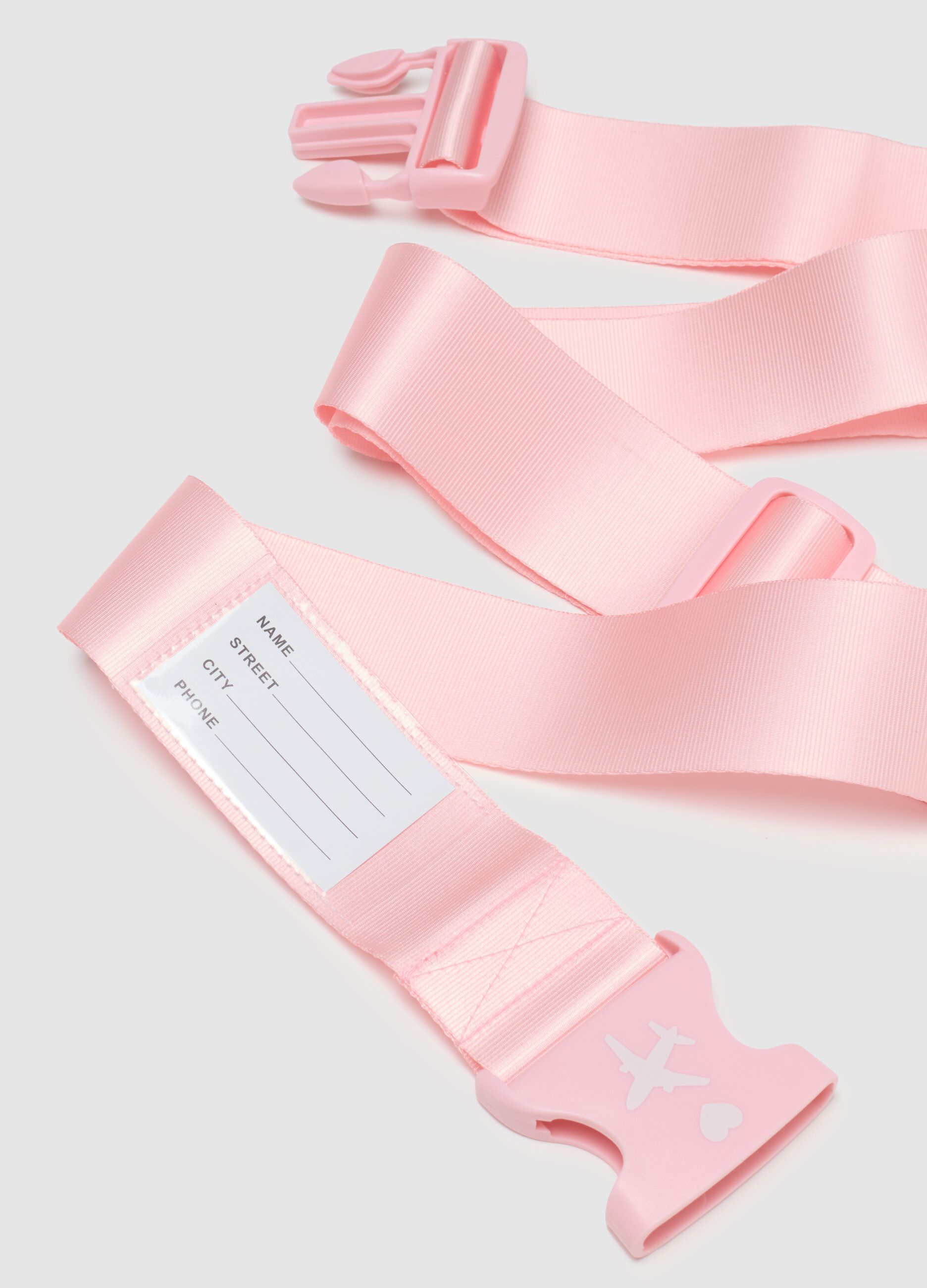 Pink belt with adjustable buckle