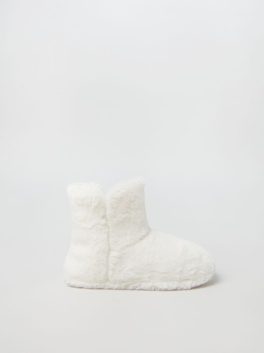 Pantofole a stivaletto teddy_0