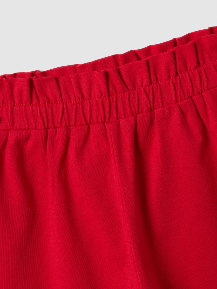 Set maglia shorts in puro cotone multicolor da bambina regular fit_2