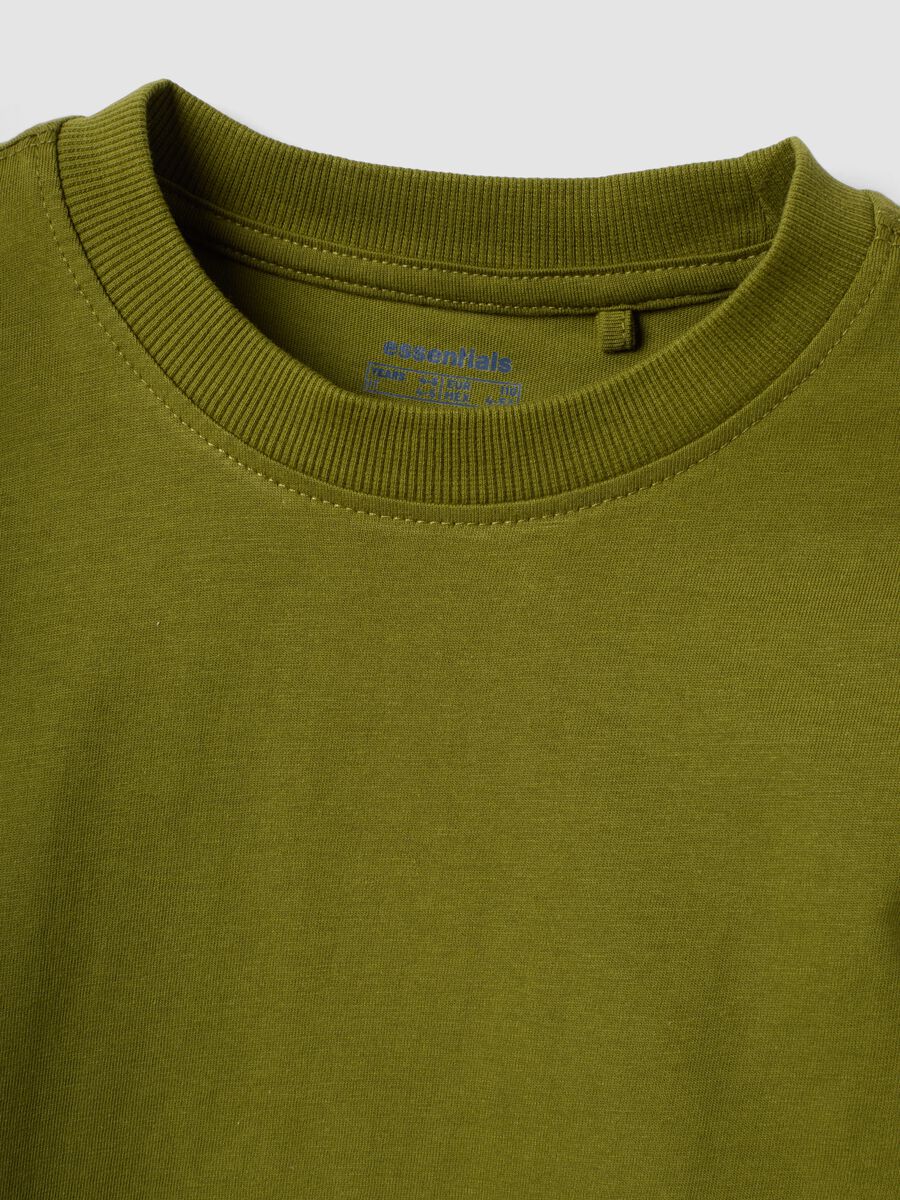 Green long-sleeve organic cotton T-shirt_2