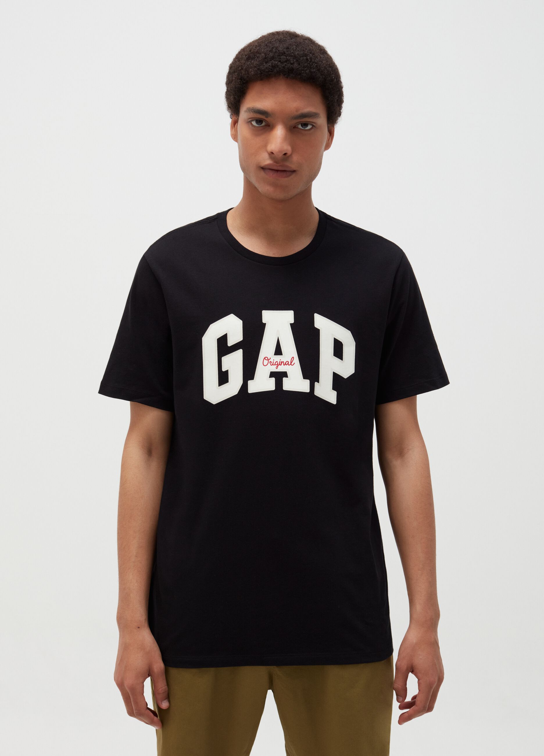T-shirt with round neck and logo