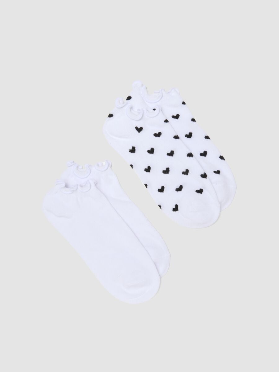 2-pack of white organic cotton no-show socks_0