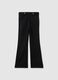 Girls' black flare leggings_0