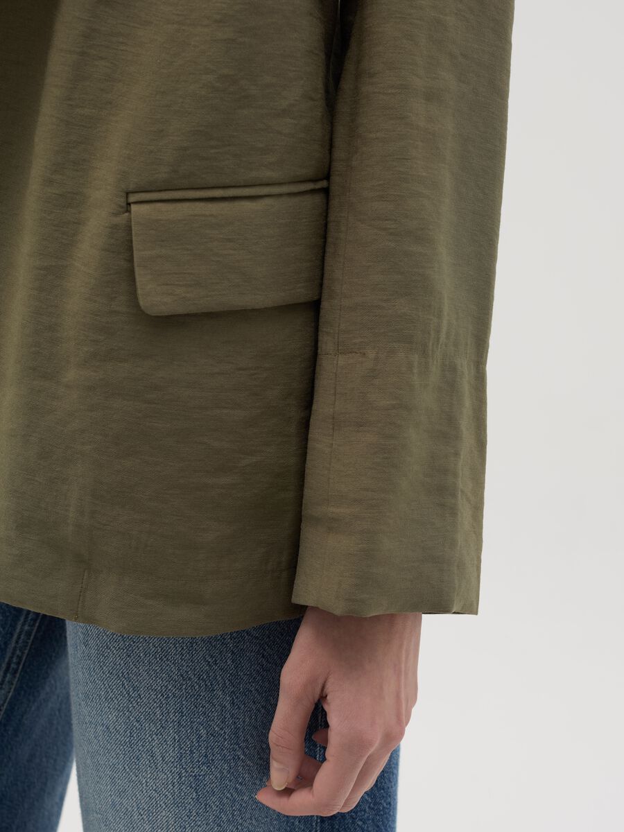 Open blazer in crêpe_2