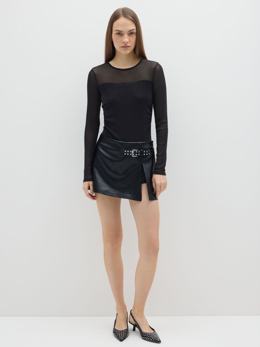 Black body without cups regular fit with transparencies_2