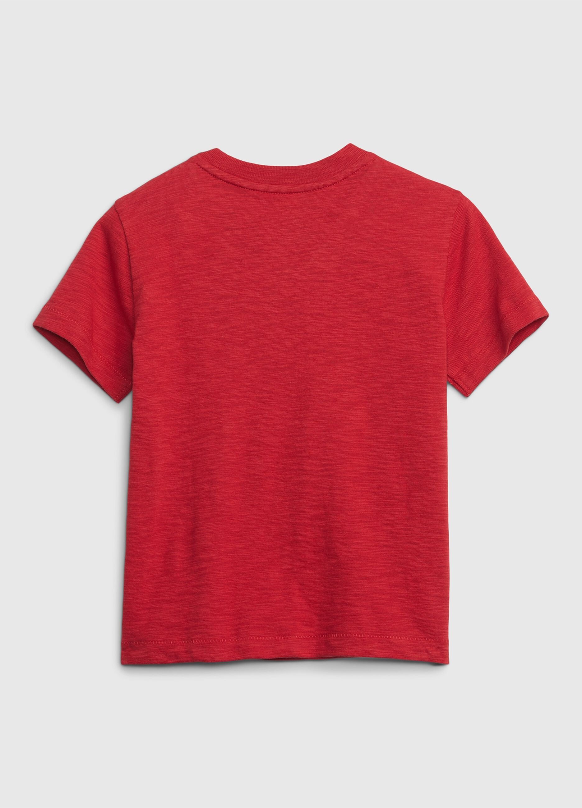 T-shirt con ricamo logo check