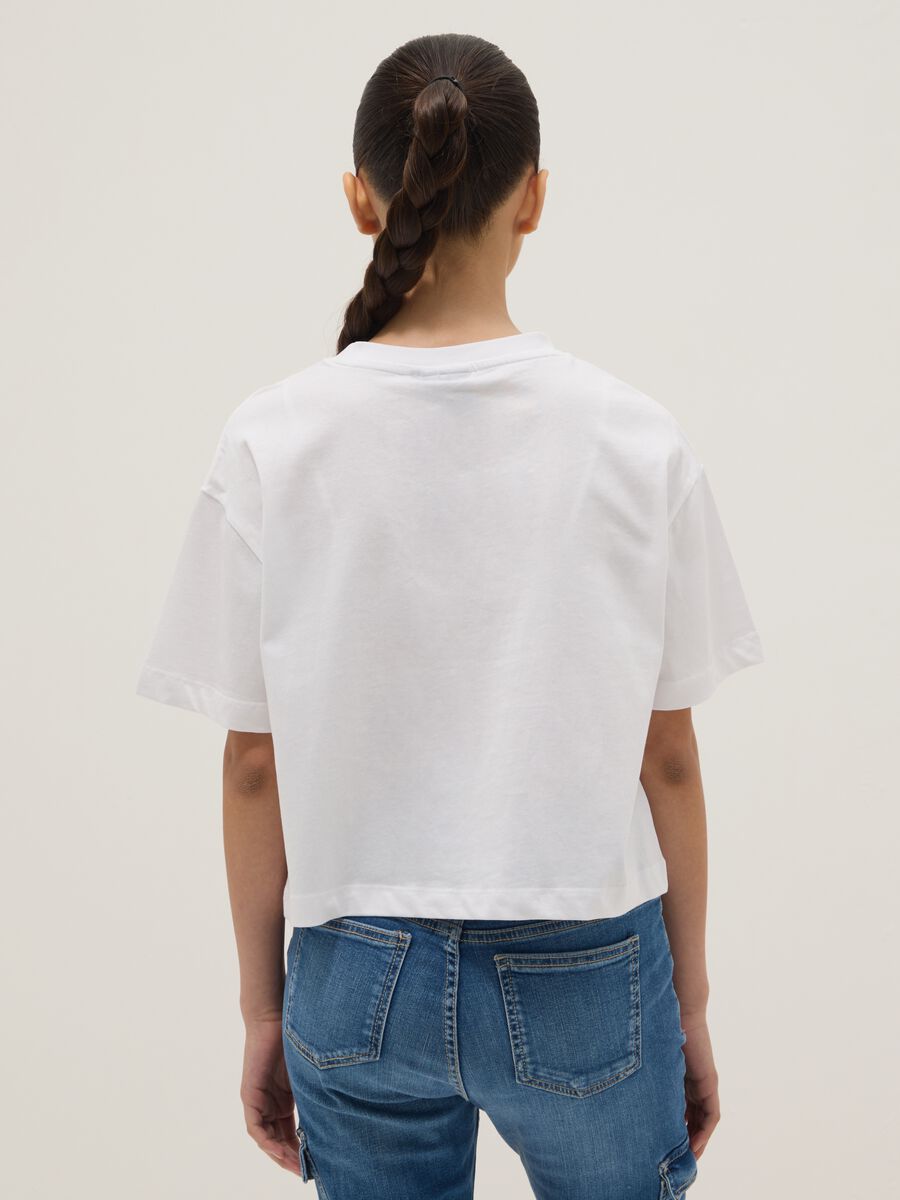 Girl's Regular Fit White Pure Cotton T-shirt New York Knicks_1