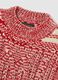 Red regular fit jumper with jacquard pattern_1