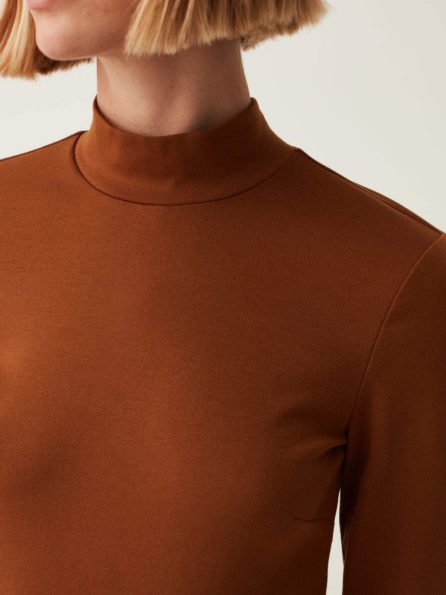 Abito corto mock neck_3