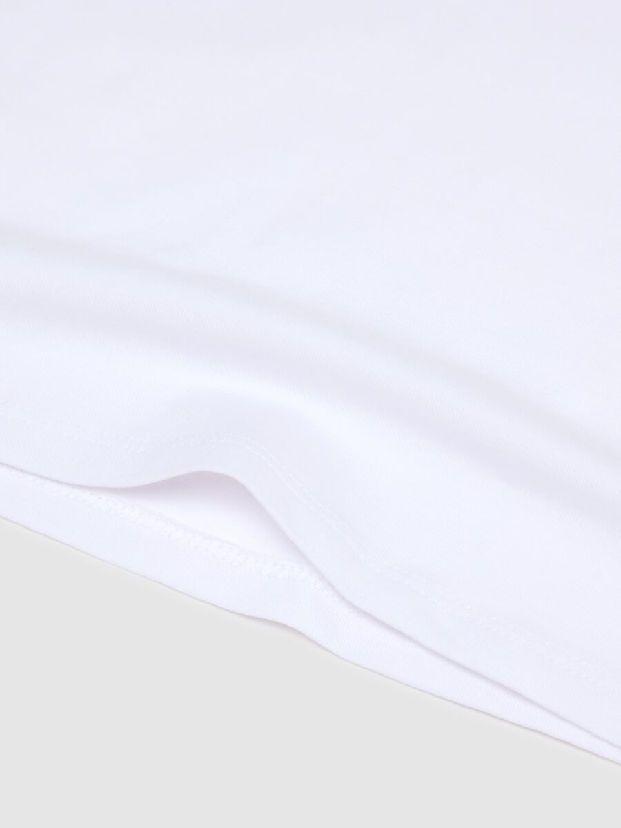 Two-pack of girls' regular fit white stretch cotton vests_2