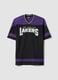 Los Angeles Lakers Regular Fit Multicolour Pure Cotton T-Shirt_4