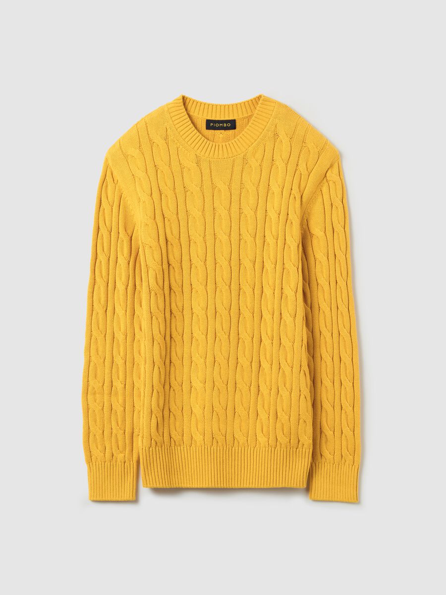 Pullover with cable-knit design_4