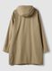 Beige regular-fit raincoat with zip_6