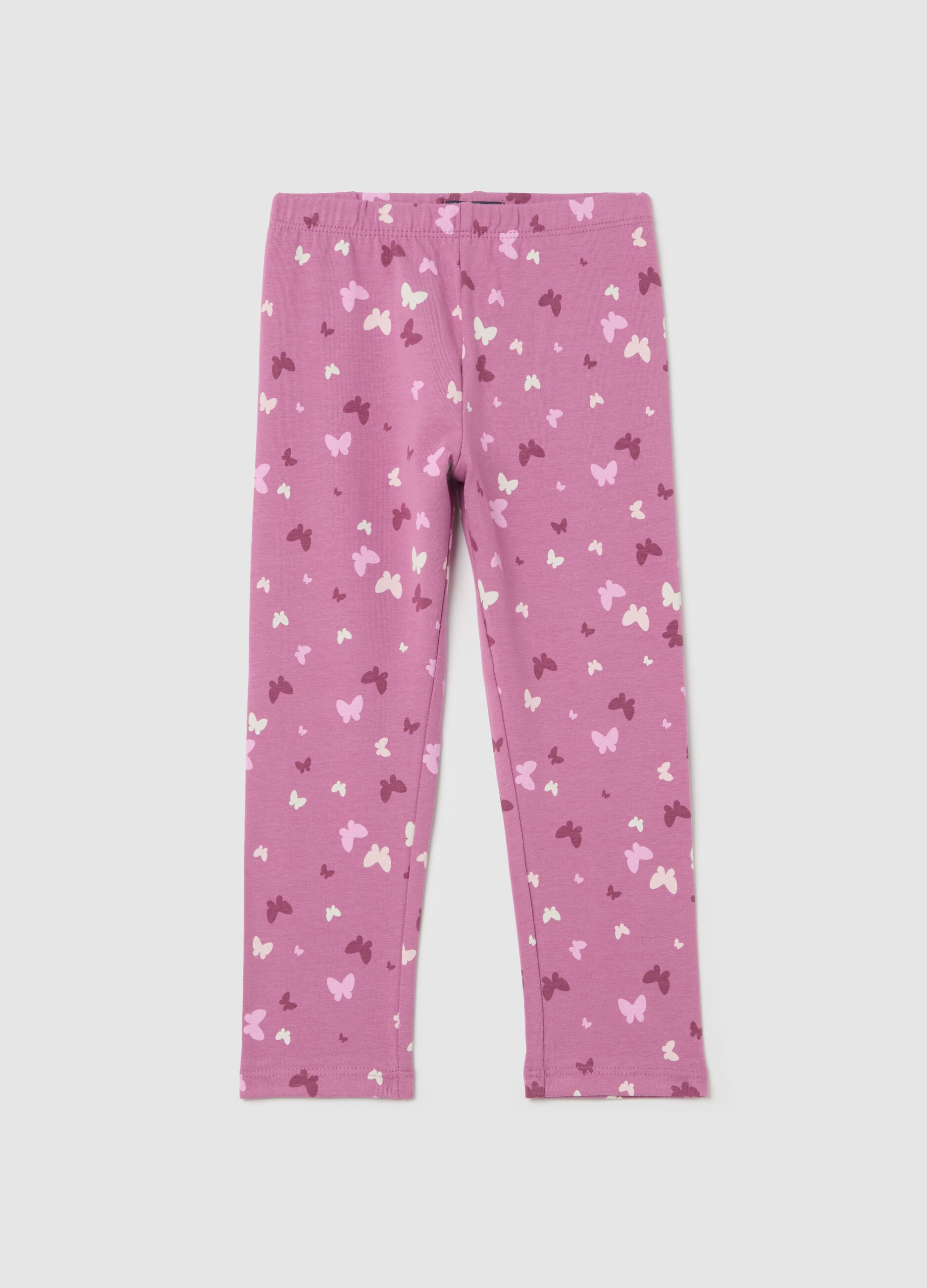 Leggings a tre quarti in cotone stretch
