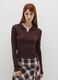 Brown Cotton Hoodie T-shirt_1