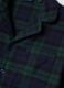 Black and green organic cotton pyjamas with collar, regular fit_1