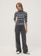 Grey stretch viscose crew-neck T-shirt_2