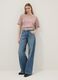 Blue denim boyfriend jeans in pure cotton_1