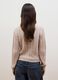 Beige cable-knit wool-blend crew-neck jumper, regular fit_3