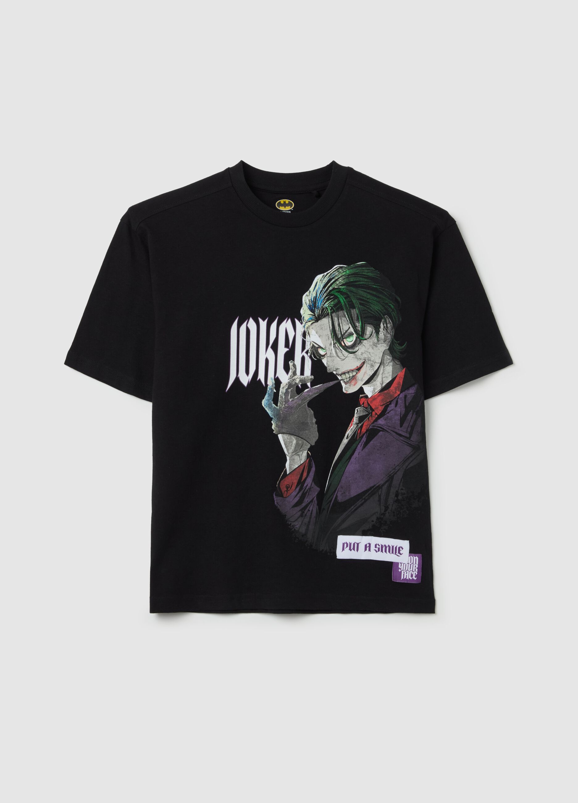 Cotton T-shirt with The Joker print
